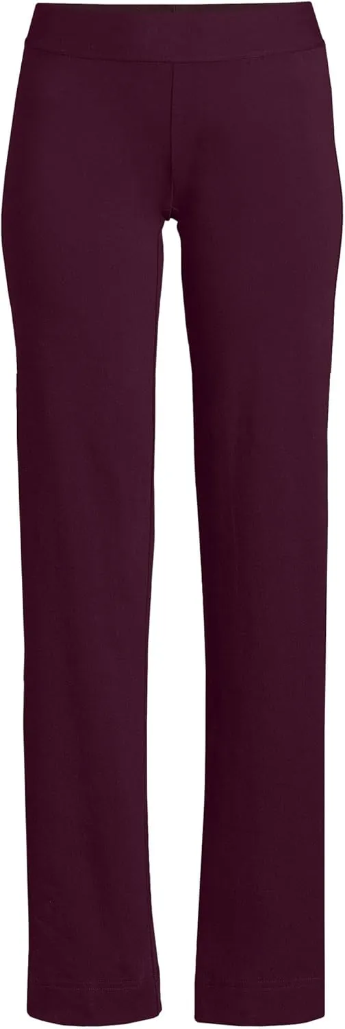 Lands' End Women's Starfish Mid Rise Straight Leg Pants
