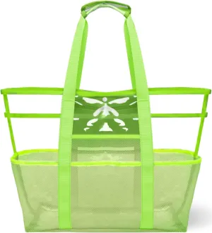Large Mesh Beach Tote Bag: Travel Handbag Waterproof Sandproof for Pool Vacation Camping Cruise Bag Essentials Gifts (Green, X-Large)