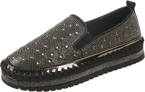 Large Size Foreign Trade 2024 Spring and Autumn New Thick Sole Lazy Casual Korean Edition Casual Womens Shoes Size 9
