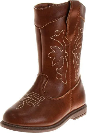 Laura Ashley Girls' Cowgirl Boots - Western Glitter Cowboy Boots (Toddler/Little Girl)