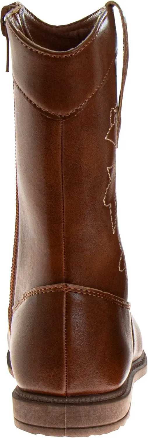 Laura Ashley Girls' Cowgirl Boots - Western Glitter Cowboy Boots (Toddler/Little Girl)