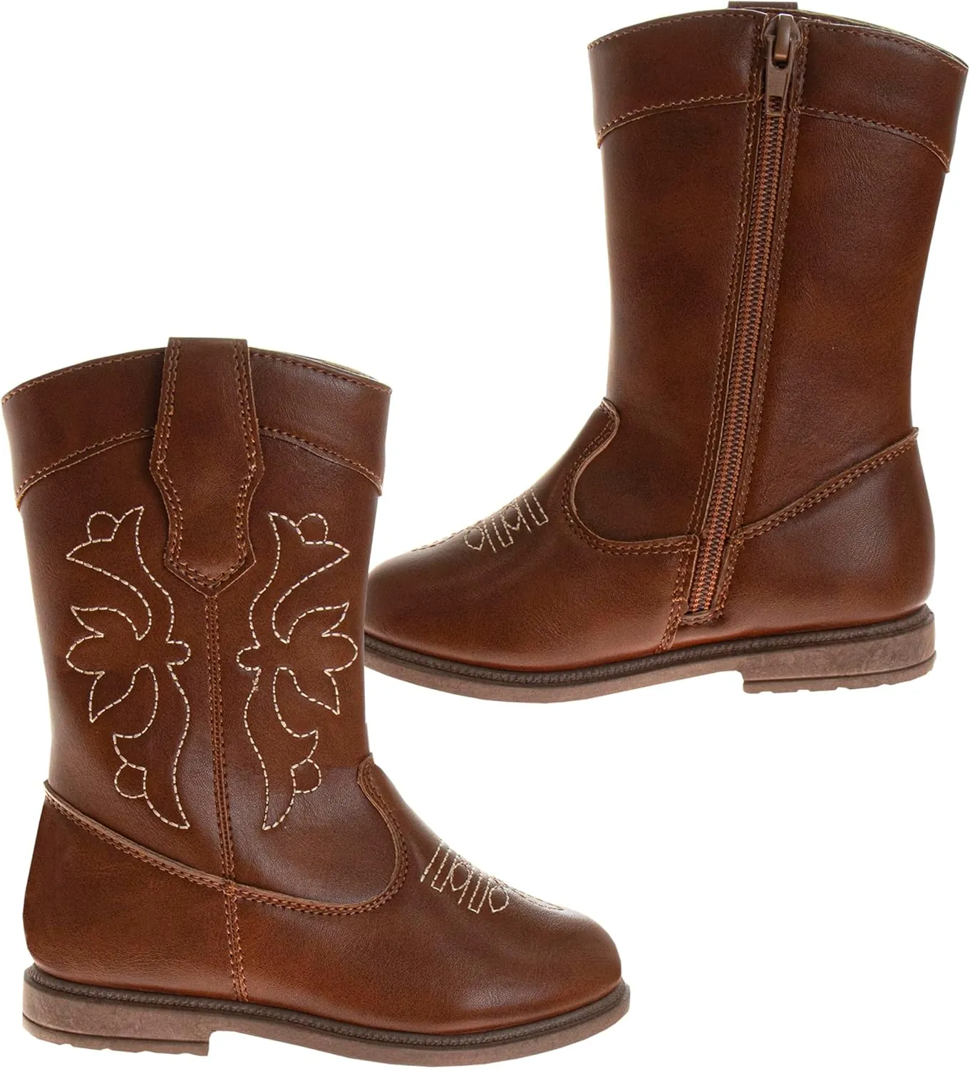 Laura Ashley Girls' Cowgirl Boots - Western Glitter Cowboy Boots (Toddler/Little Girl)