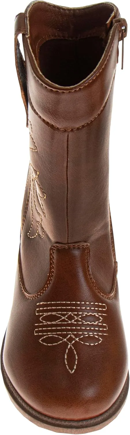 Laura Ashley Girls' Cowgirl Boots - Western Glitter Cowboy Boots (Toddler/Little Girl)