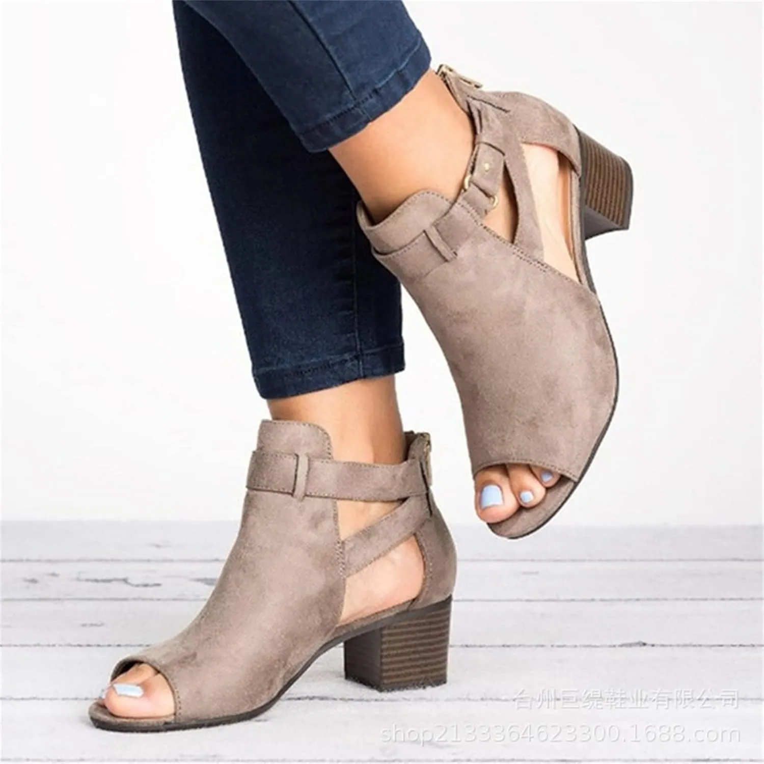 Lausiuoe Chunky Heels For Women Sexy Pumps Party Ankle Strap Casual Dressy Summer Open Toe High Heel Strappy Sandal