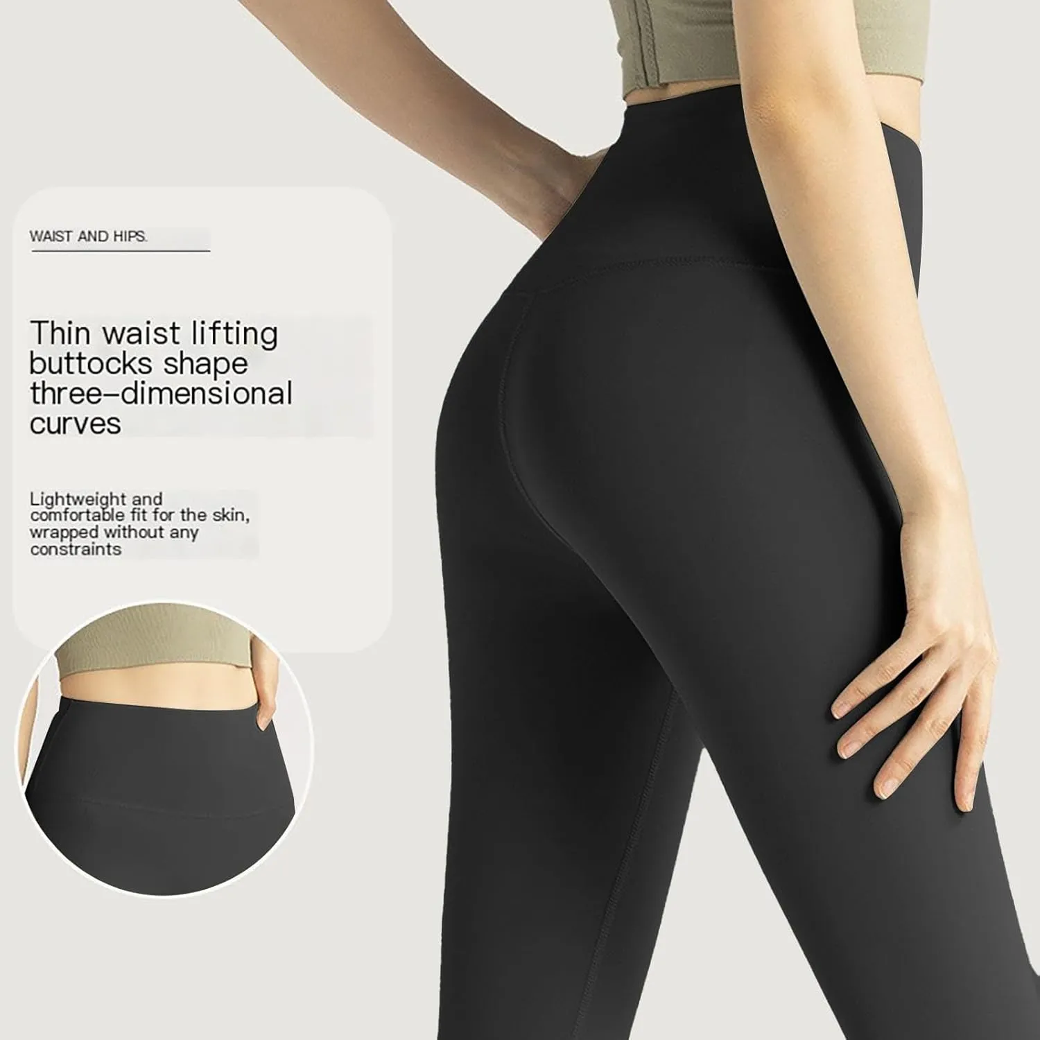 Leggings for Women with Pockets Stretch Straight Leg High Waist Compression Tummy Control Athletic Flare Yoga Pants
