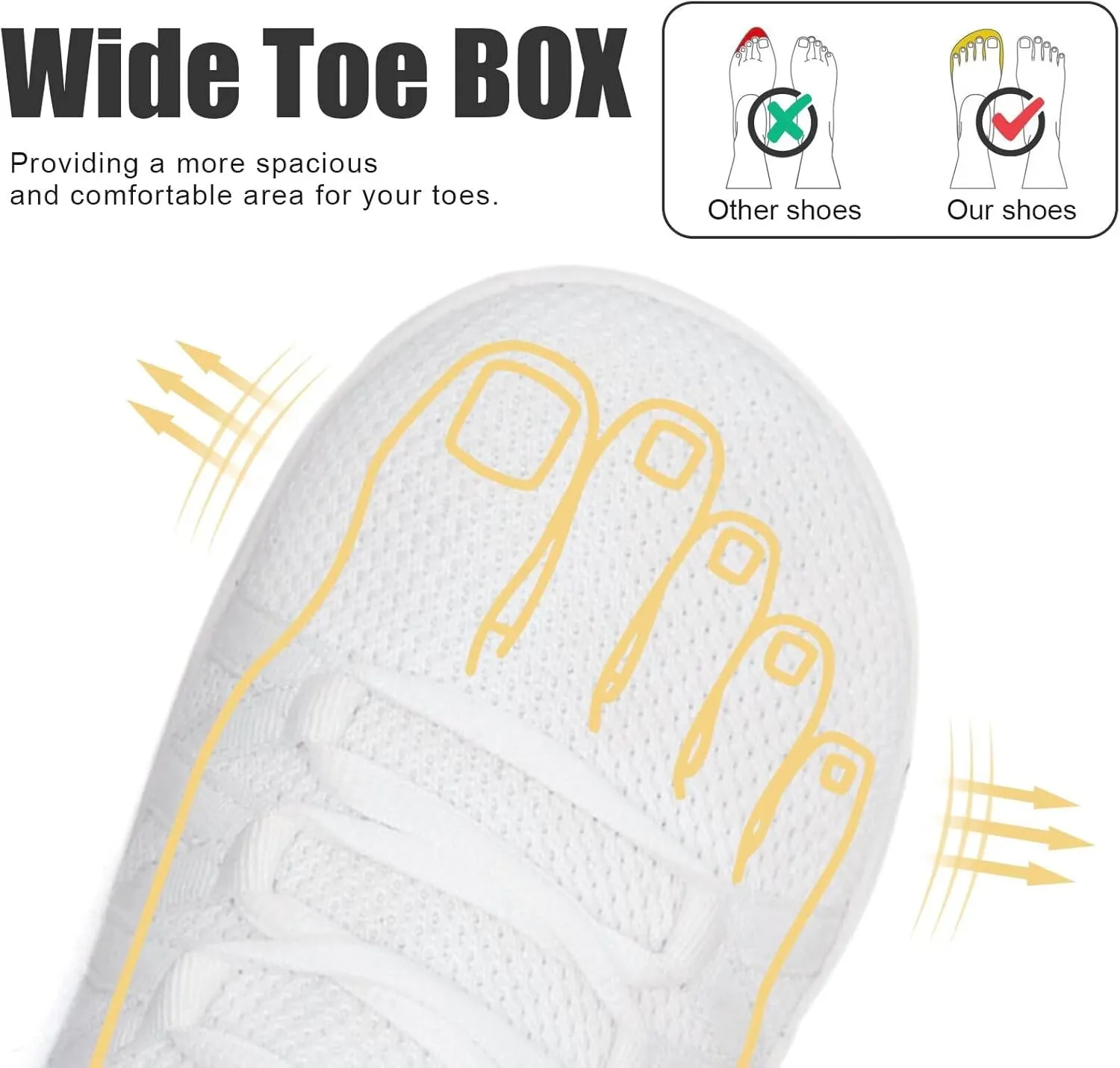 Linenghs Barefoot Shoes Women Minimalist Wide Toe Box Walking Shoes Zero Drop Sole Width Fashion Sneaker Trail Runner