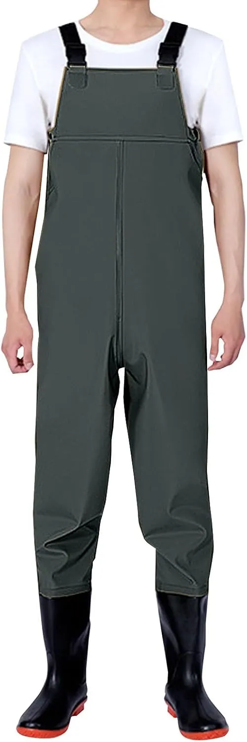Litetao Waders for Men Waterproof Workout Jumpsuits Durable Fishing Bootfoot Chest Wader for Hunting Fishing Outdoors
