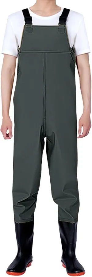 Litetao Waders for Men Waterproof Workout Jumpsuits Durable Fishing Bootfoot Chest Wader for Hunting Fishing Outdoors