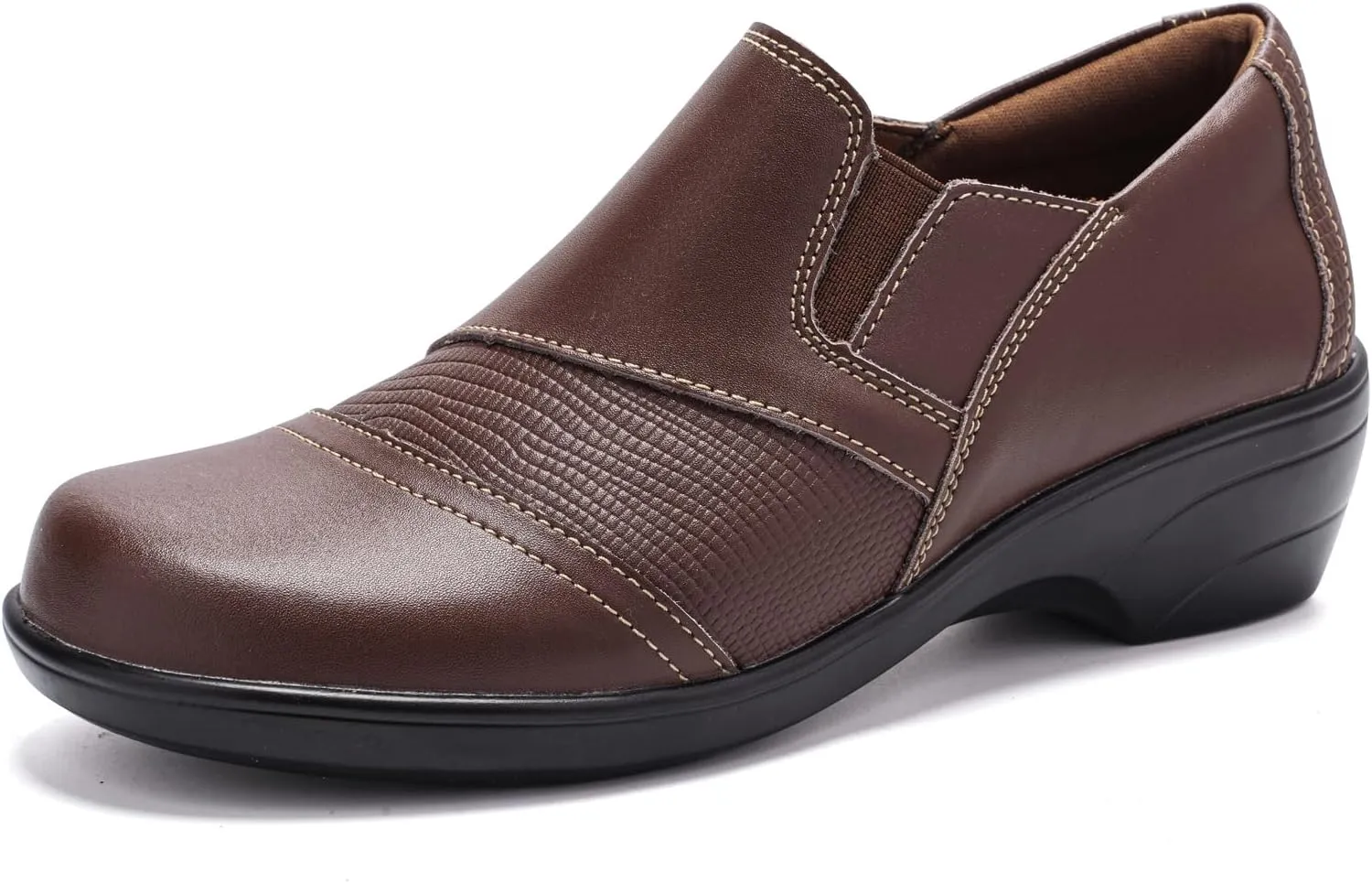 Loafers for Womens Comfort Leather Slip On Dress Shoes for Office Business