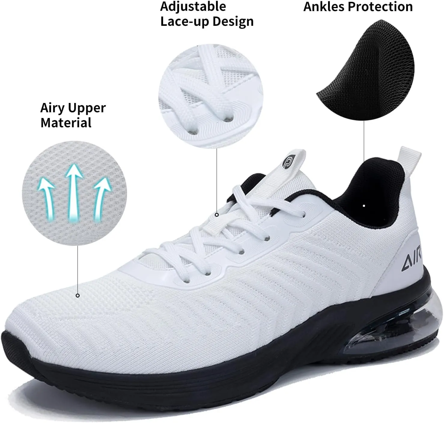 Men's Air Athletic Running Tennis Shoes Fashion Trail Sport Gym Jogging Walking Fitness Sneaker US 7-12.5