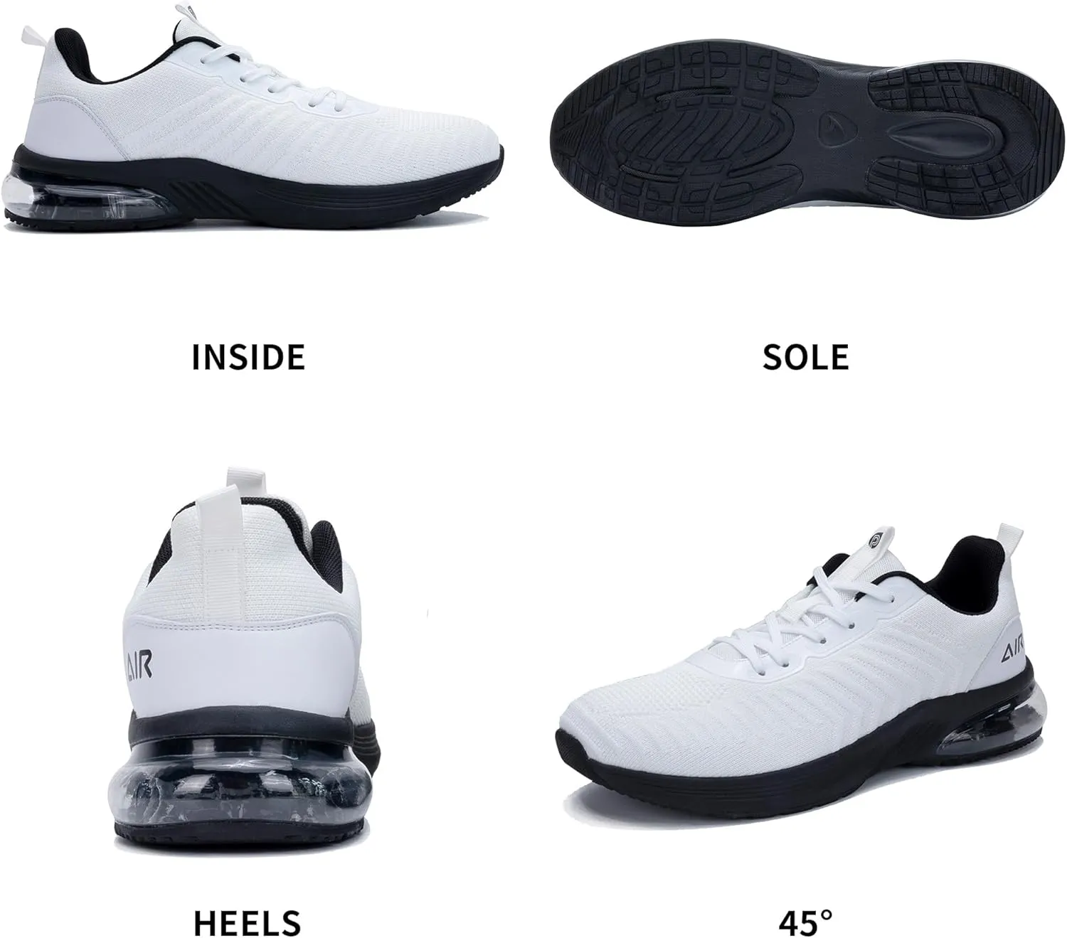 Men's Air Athletic Running Tennis Shoes Fashion Trail Sport Gym Jogging Walking Fitness Sneaker US 7-12.5