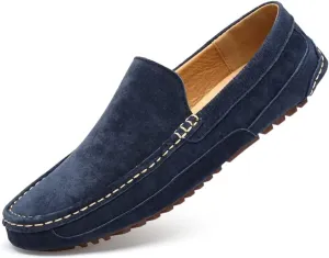 Mens Casual Penny Shoes Suede Leather Loafers Moccasins Slip On Flats Driving Shoes