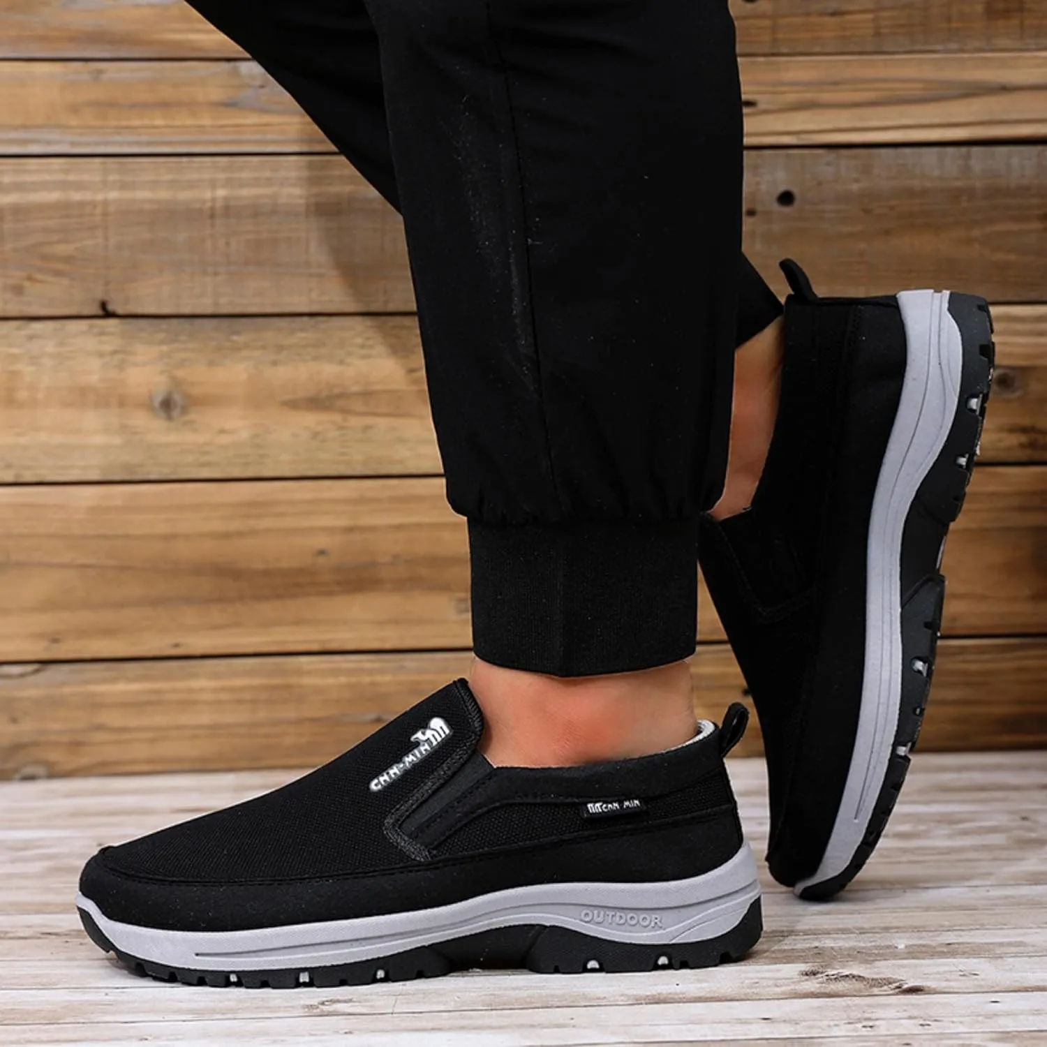 Men’s Casual Sneakers Slip-On – Breathable Mesh Loafers for Walking & Driving, Anti-Slip & Durable Sole, Comfortable Boat Shoes for Work & Daily Wear