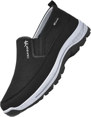 Men’s Casual Sneakers Slip-On – Breathable Mesh Loafers for Walking & Driving, Anti-Slip & Durable Sole, Comfortable Boat Shoes for Work & Daily Wear