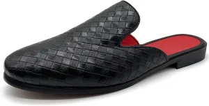 Men's Dress Mule Slippers Suede Slip-On Loafers Velvet Backless Sandals Size 7-13
