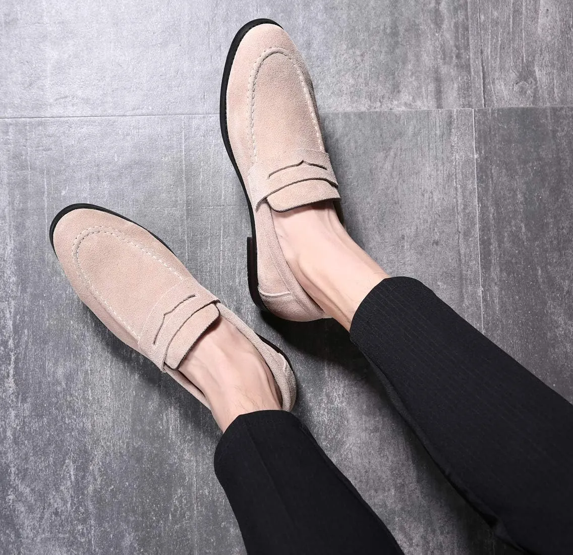 Mens Driving Moccasins Penny Slip On Loafers Classic Comfortable Casual Driving Shoes Boat Shoes for Men