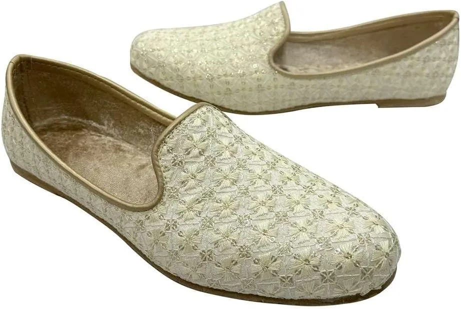 Men's Ethnic Jutti - Handcrafted Traditional Indian Footwear - Stylish & Comfortable Loafers Shoes for Weddings & Casual Wear