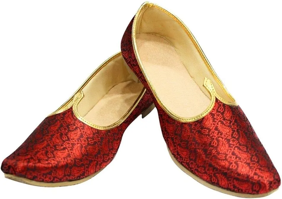 Men's Ethnic Jutti - Handcrafted Traditional Indian Footwear - Stylish & Comfortable Loafers Shoes for Weddings & Casual Wear