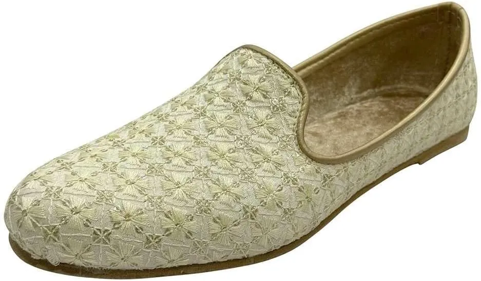 Men's Ethnic Jutti - Handcrafted Traditional Indian Footwear - Stylish & Comfortable Loafers Shoes for Weddings & Casual Wear