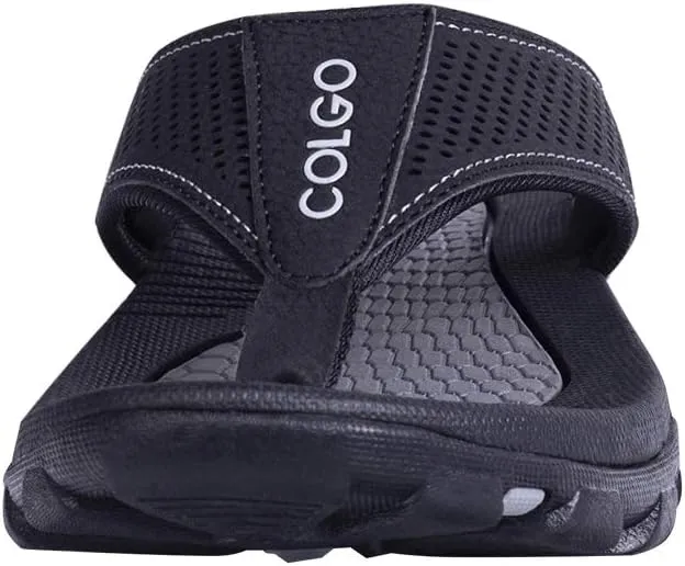 Mens Flip Flops Comfort Sport Thong Sandals for Indoor Outdoor Casual Beach Flip Flops for Men with Arch Support