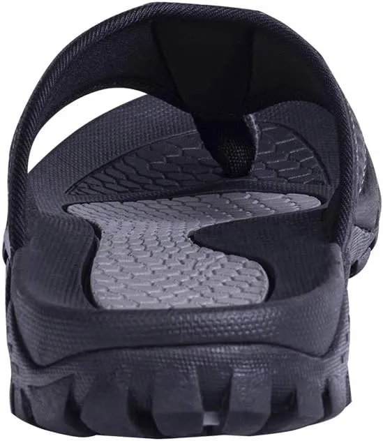 Mens Flip Flops Comfort Sport Thong Sandals for Indoor Outdoor Casual Beach Flip Flops for Men with Arch Support