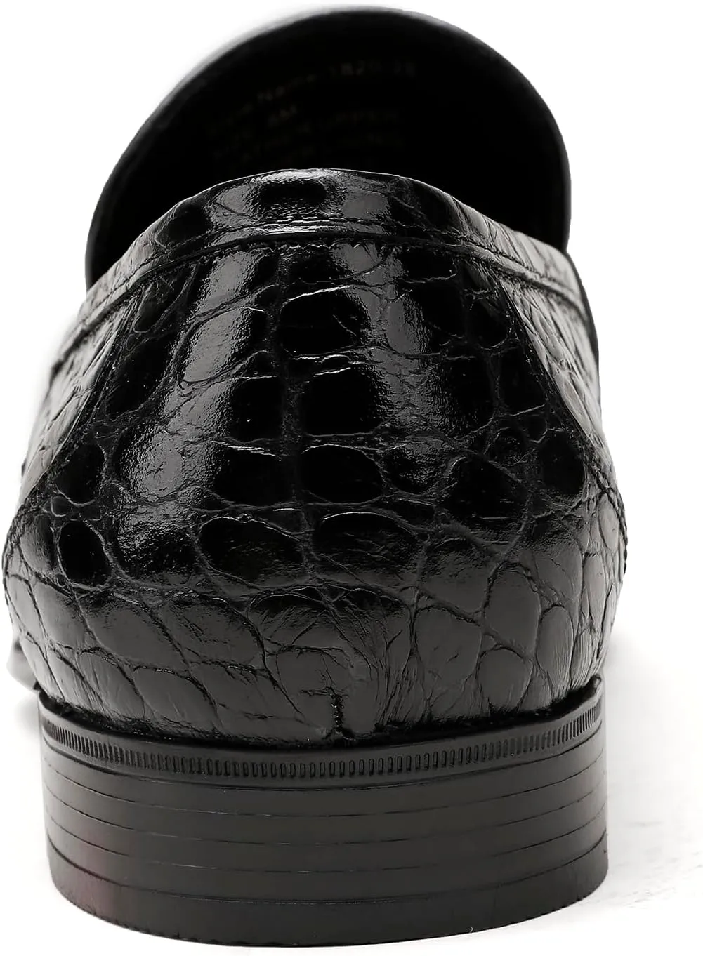 Men's Leather Penny Loafers, Alligator Printed Slip-On Dress Shoes for Mens Casual Shoes Soft Slip On Dress Loafers Bussiness Weddings Shoes