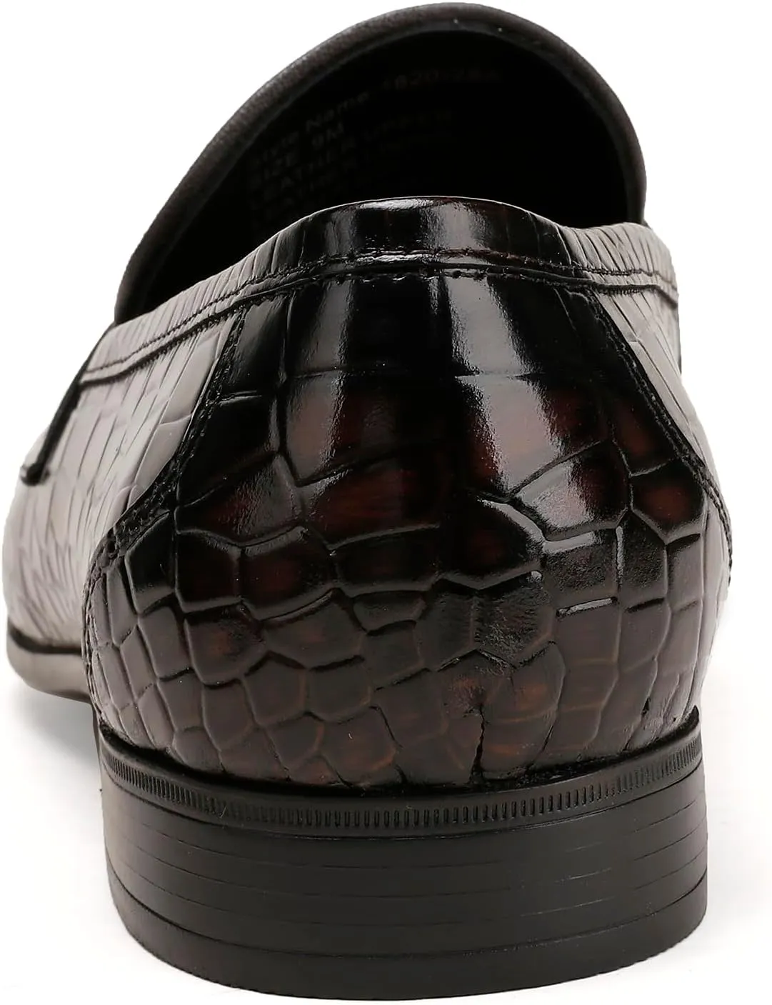 Men's Leather Penny Loafers, Alligator Printed Slip-On Dress Shoes for Mens Casual Shoes Soft Slip On Dress Loafers Bussiness Weddings Shoes