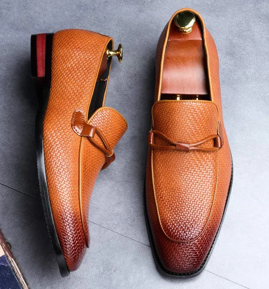 Mens Loafer Slip On Driving Shoes Soft Penny Loafers Classy Formal Patent Leather Dress Shoes