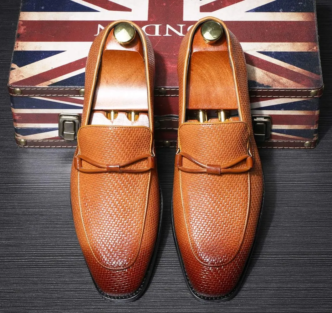 Mens Loafer Slip On Driving Shoes Soft Penny Loafers Classy Formal Patent Leather Dress Shoes