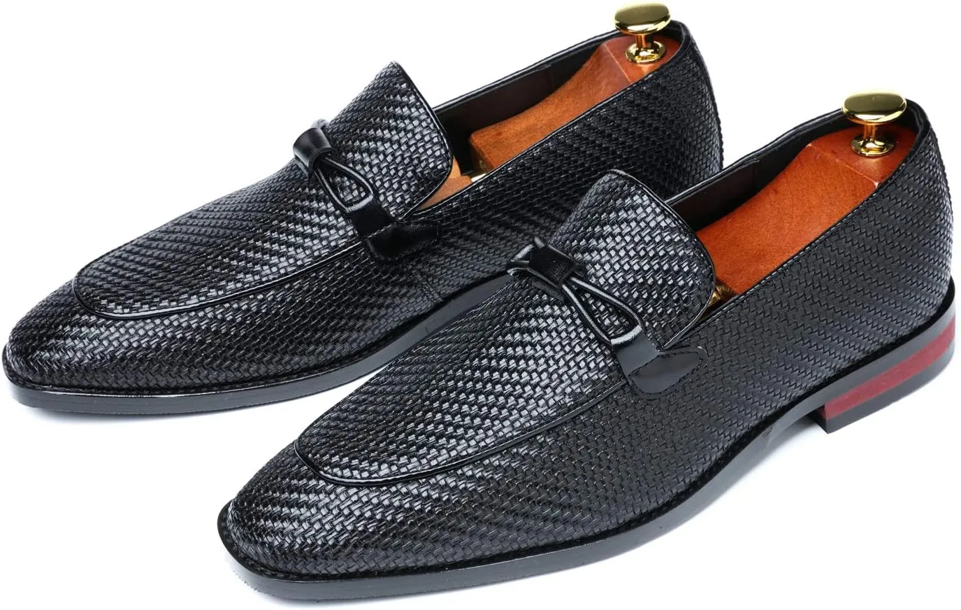 Mens Loafer Slip On Driving Shoes Soft Penny Loafers Classy Formal Patent Leather Dress Shoes