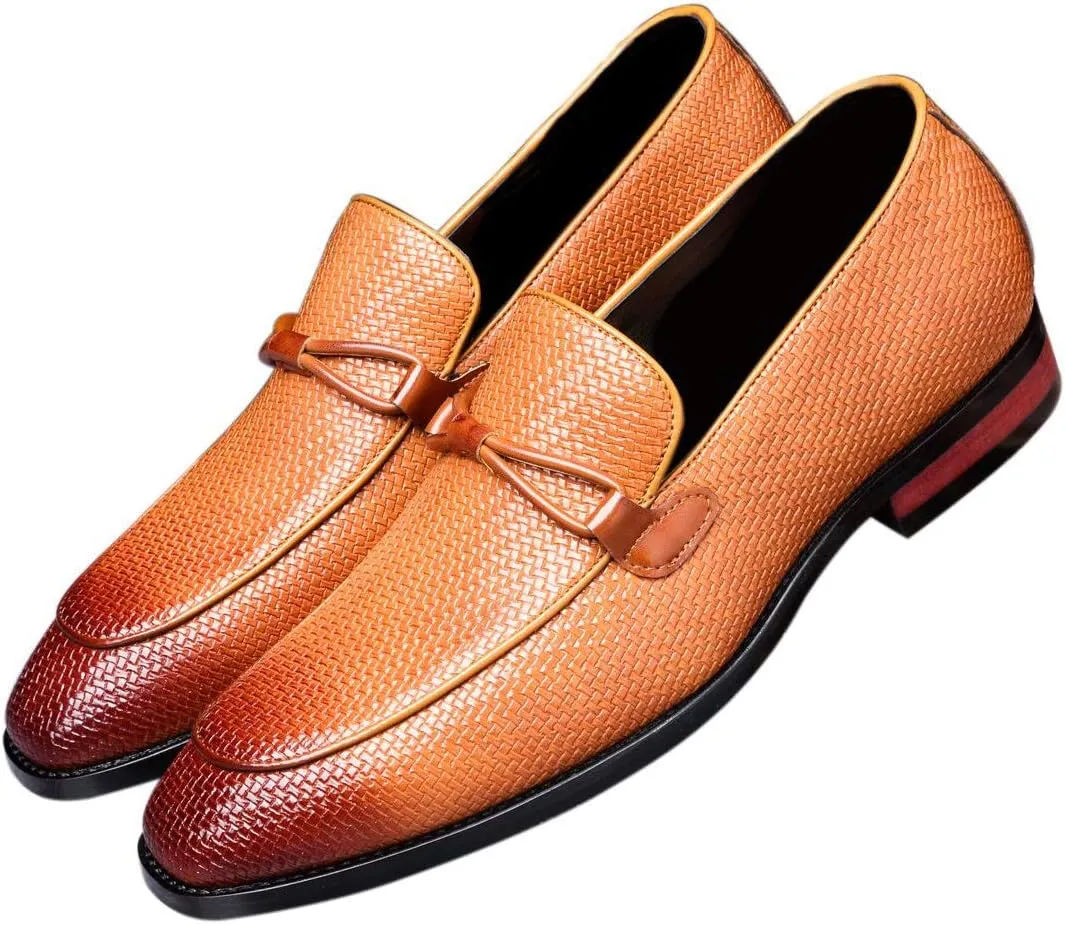 Mens Loafer Slip On Driving Shoes Soft Penny Loafers Classy Formal Patent Leather Dress Shoes