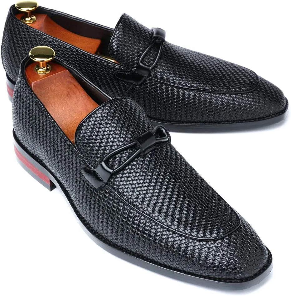 Mens Loafer Slip On Driving Shoes Soft Penny Loafers Classy Formal Patent Leather Dress Shoes