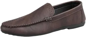 Men's Loafers Shoes Round Toe Vegan Leather Anti-Slip Lightweight Flexible Fashion Slip On