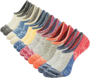 Mens No Show Socks Non Slip Low Cut Invisible Casual Ankle Cotton Socks Liner