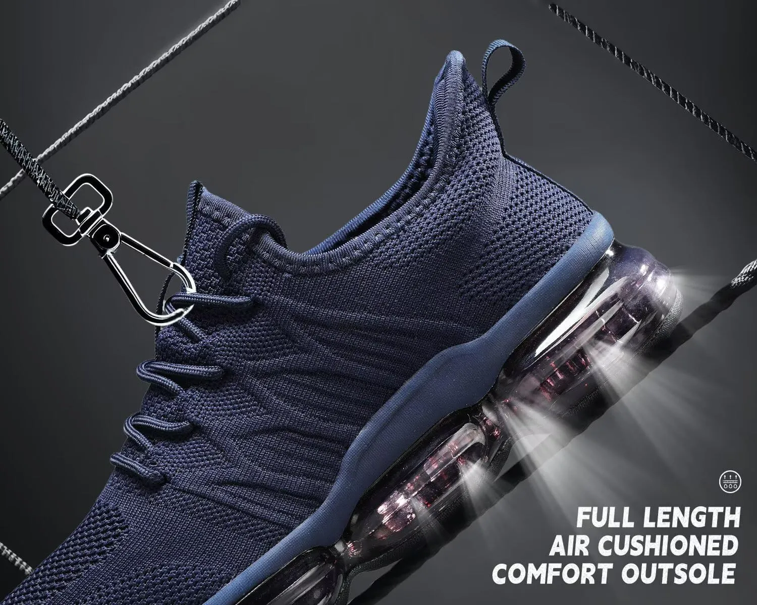 Mens Running Shoes Air Cushion Walking Basketball Sneakers Fashion Tennis Breathable Sport Gym Fitness Cross Trainers