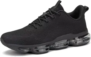 Mens Running Shoes Air Low Top Comfort Walking Lace Up Sneakers Breathable Fashion Tennis Sport Gym Fitness Cross Trainers