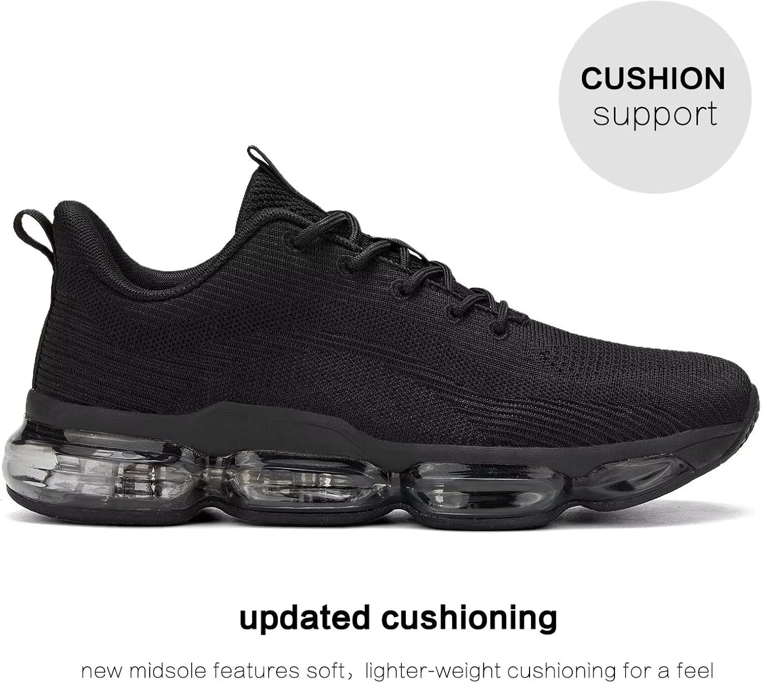 Mens Running Shoes Air Low Top Comfort Walking Lace Up Sneakers Breathable Fashion Tennis Sport Gym Fitness Cross Trainers