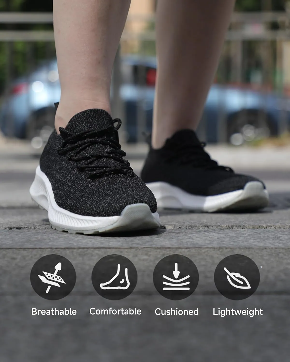 Mens Running Shoes Walking Sneakers Sports Fashion Casual Dress Footwear Mesh Comfortable Lightweight Breathable Tennis Gym Athletic