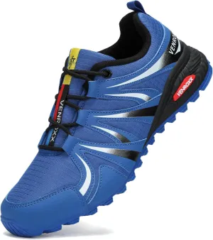 Men's Trail Running Shoes Lightweight Breathable-Mesh Non-Slip for Hiking & Walking Fashion Sneakers