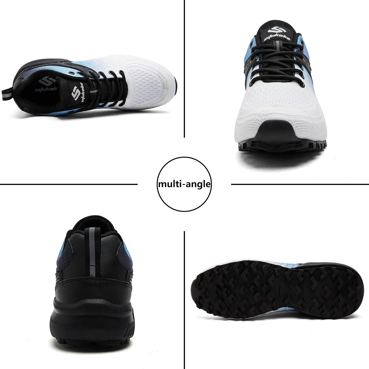 Men's Trail Running Shoes Lightweight Breathable Walking Sneakers Outdoor Athletic Running Tennis Cross Training Shoes