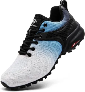 Men's Trail Running Shoes Lightweight Breathable Walking Sneakers Outdoor Athletic Running Tennis Cross Training Shoes