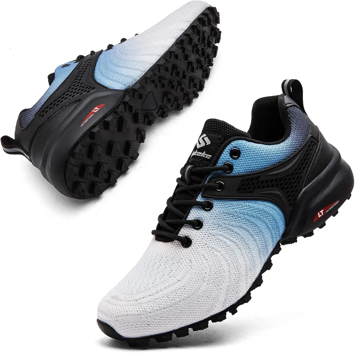 Men's Trail Running Shoes Lightweight Breathable Walking Sneakers Outdoor Athletic Running Tennis Cross Training Shoes