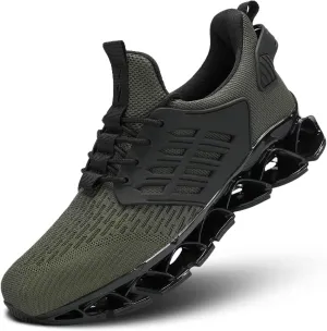 Mens Walking Shoes Slip on Blade Tennis Casual Fashion Trail Running Sneakers Comfort Non Slip Work Sport Athletic Trainers