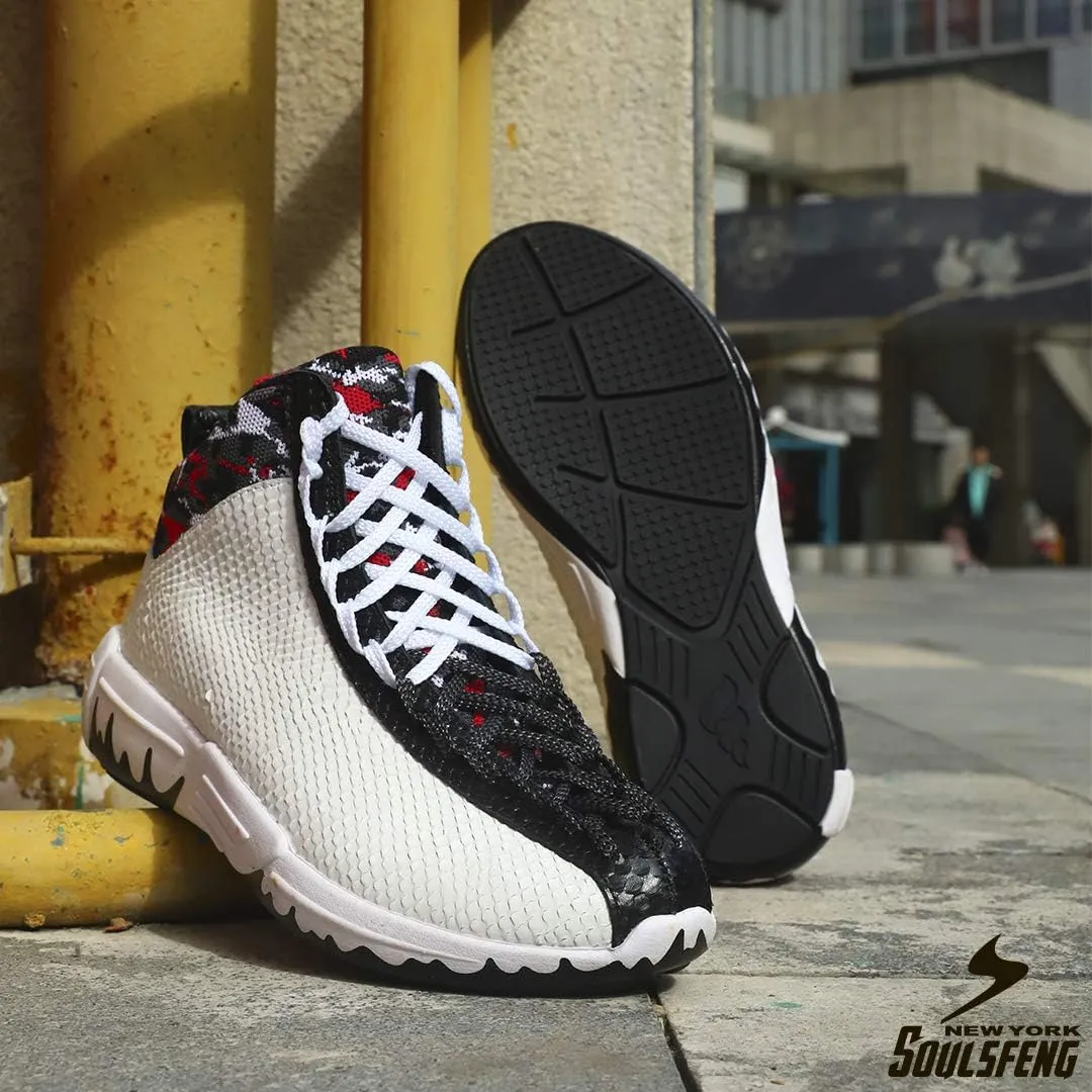 Men's Women's High Top Sneakers Unique Lace Up Lightweight Non Slip Outdoor Basketball Shoes