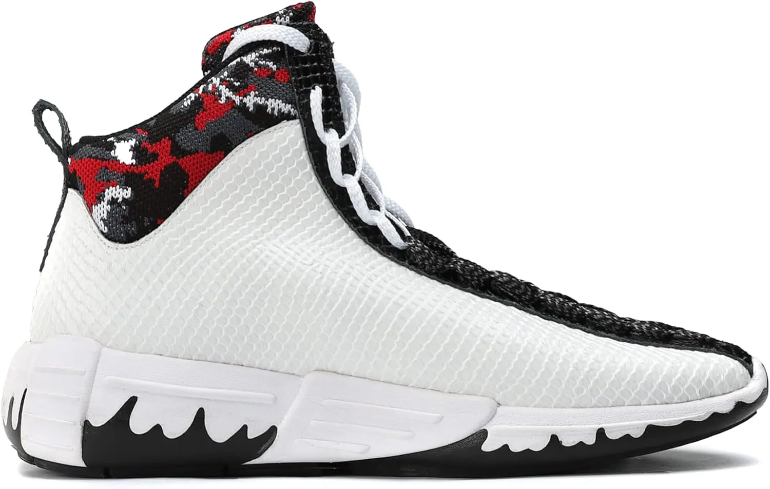 Men's Women's High Top Sneakers Unique Lace Up Lightweight Non Slip Outdoor Basketball Shoes
