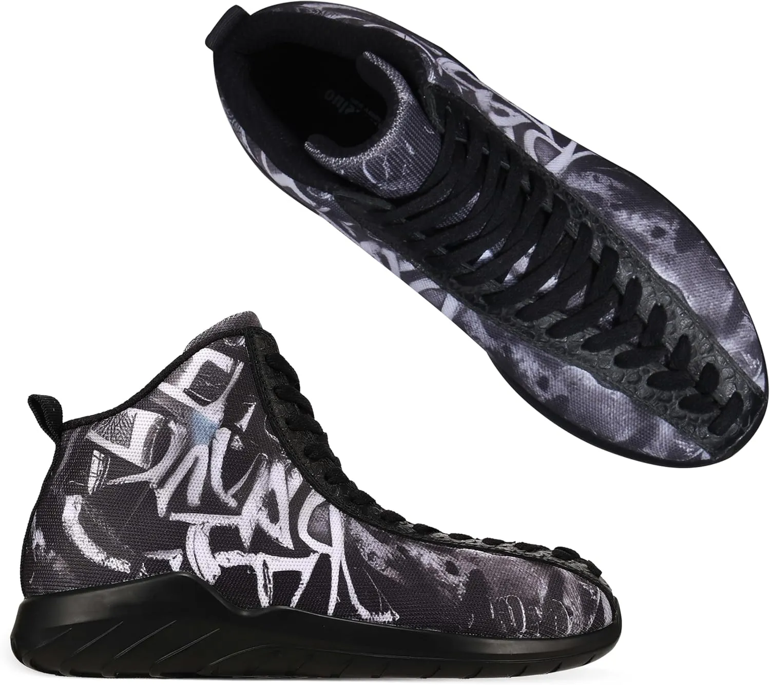 Men's Women's High Top Sneakers Unique Lace Up Lightweight Non Slip Outdoor Basketball Shoes