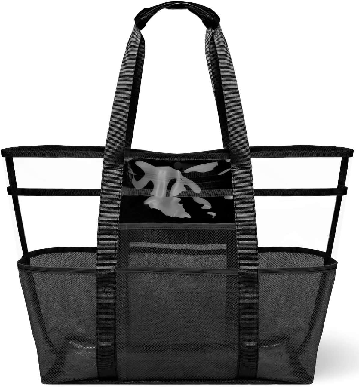 Mesh Beach Tote Bag: Large Travel Handbag Waterproof Sandproof for Pool Vacation Camping Cruise Bag Essentials Gifts