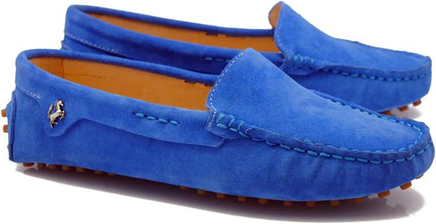 Minishion Loafers for Women Comfortable Suede Driving Shoes YB9601