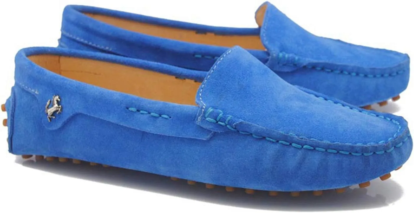 Minishion Loafers for Women Comfortable Suede Driving Shoes YB9601