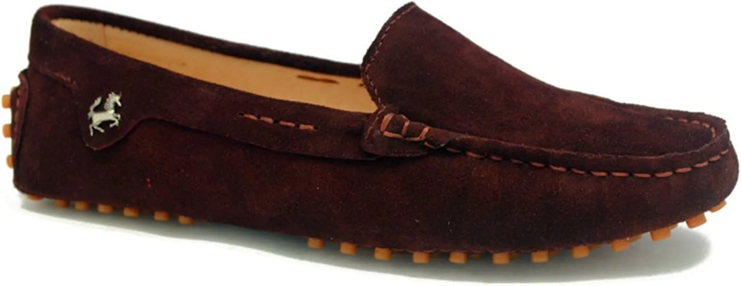 Minishion Loafers for Women Comfortable Suede Driving Shoes YB9601